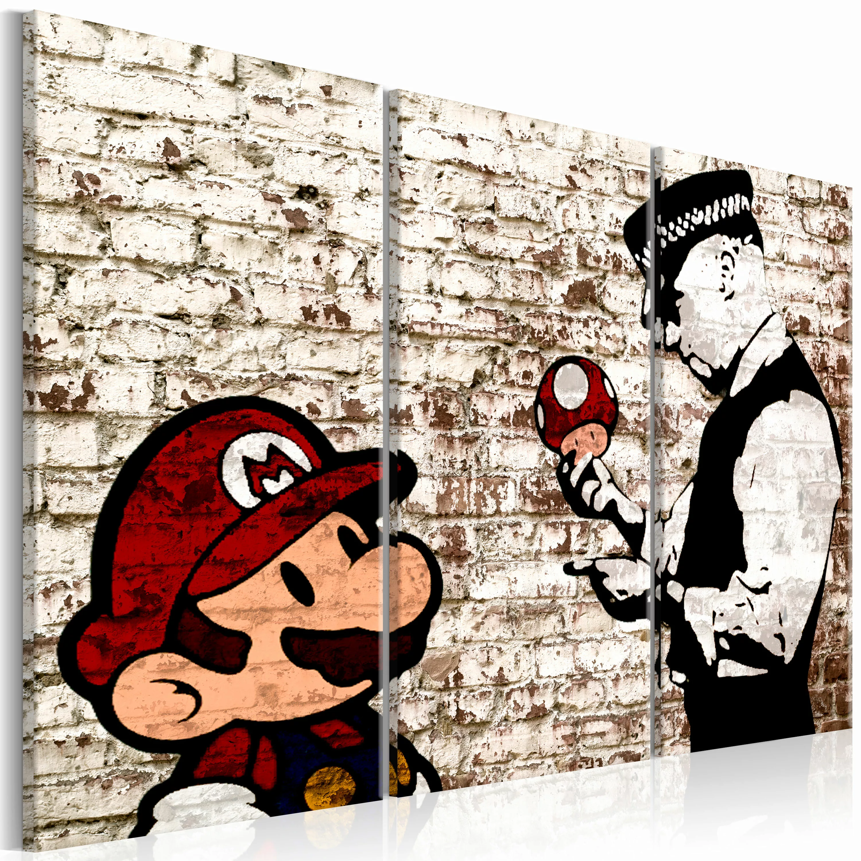 Wandbild - Mario Bros: Torn Wall günstig online kaufen