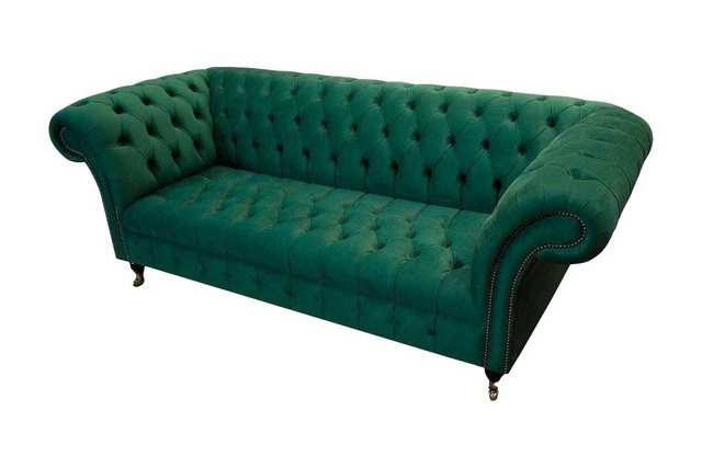 JVmoebel Sofa Dreisitzer Sofa 3 Sitzer Luxus Sitz Modern Sofas Grün Stoff, günstig online kaufen