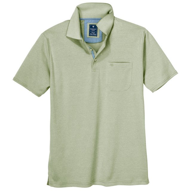 Redmond Poloshirt Redmond "Wash & Wear" XXL Poloshirt blassgrün melange günstig online kaufen