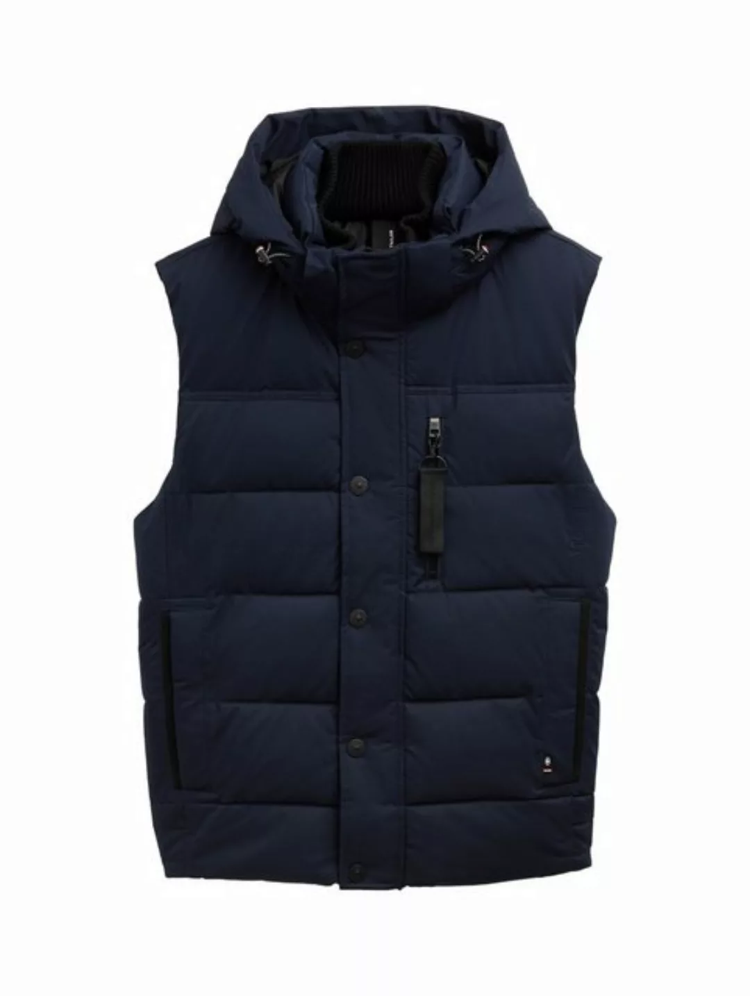 TOM TAILOR Outdoorjacke puffer vest with hood, sky captain blue günstig online kaufen