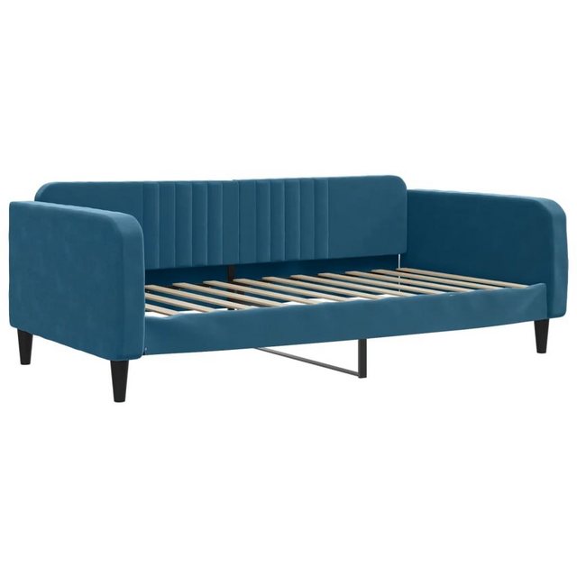 vidaXL Gästebett Tagesbett Blau 100x200 cm Samt Gästebett Gästecouch Gästes günstig online kaufen