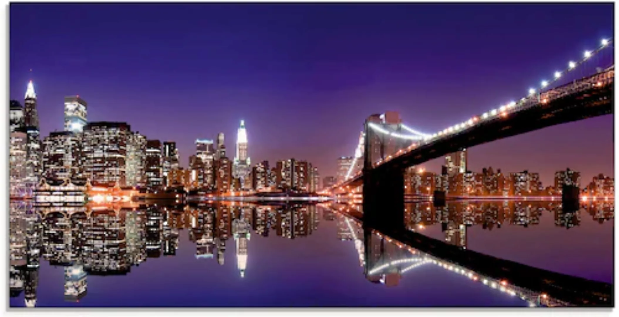 Artland Glasbild "New York Skyline", Amerika, (1 St.), in verschiedenen Grö günstig online kaufen