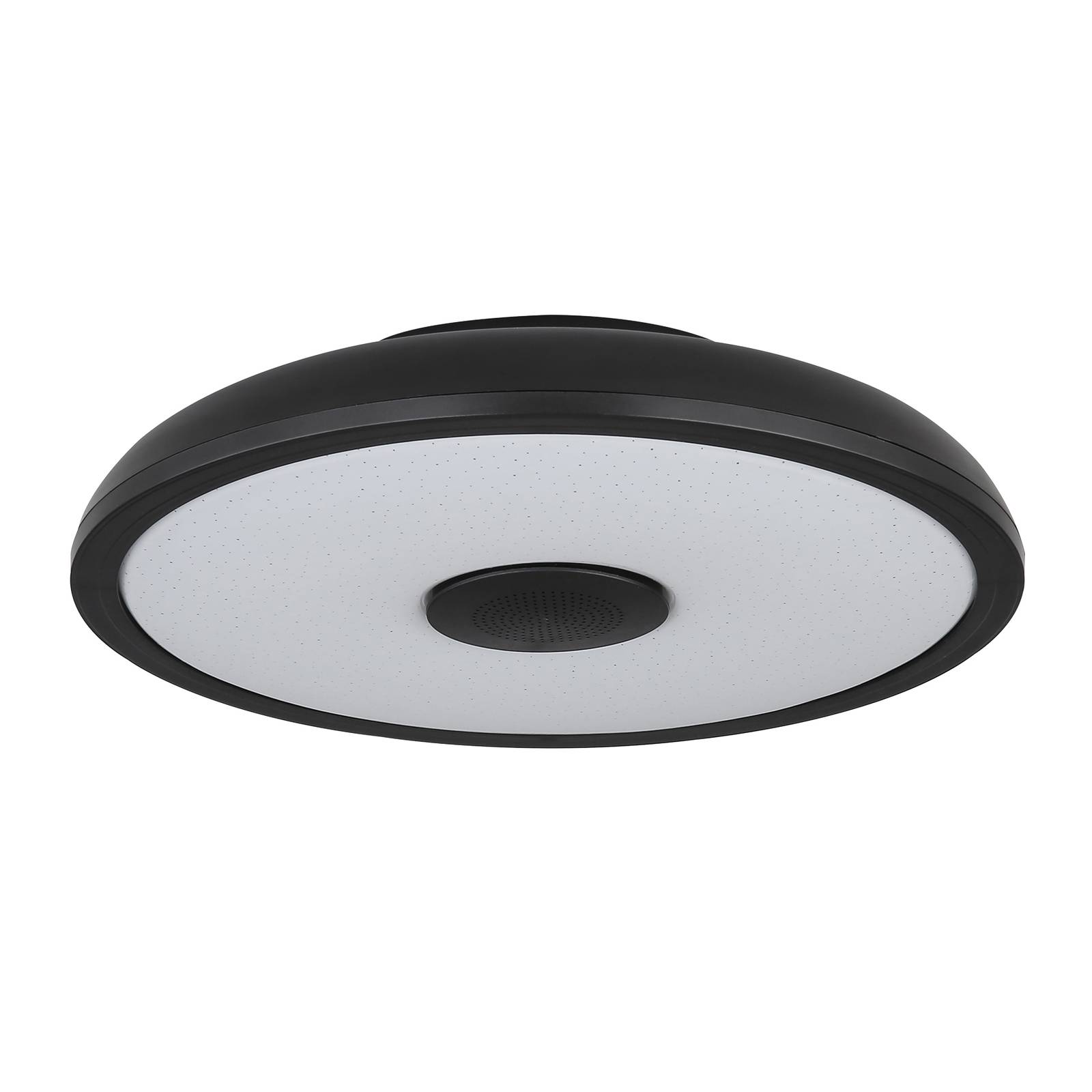 LED-Deckenleuchte Raffy Lautsprecher RGBW schwarz günstig online kaufen