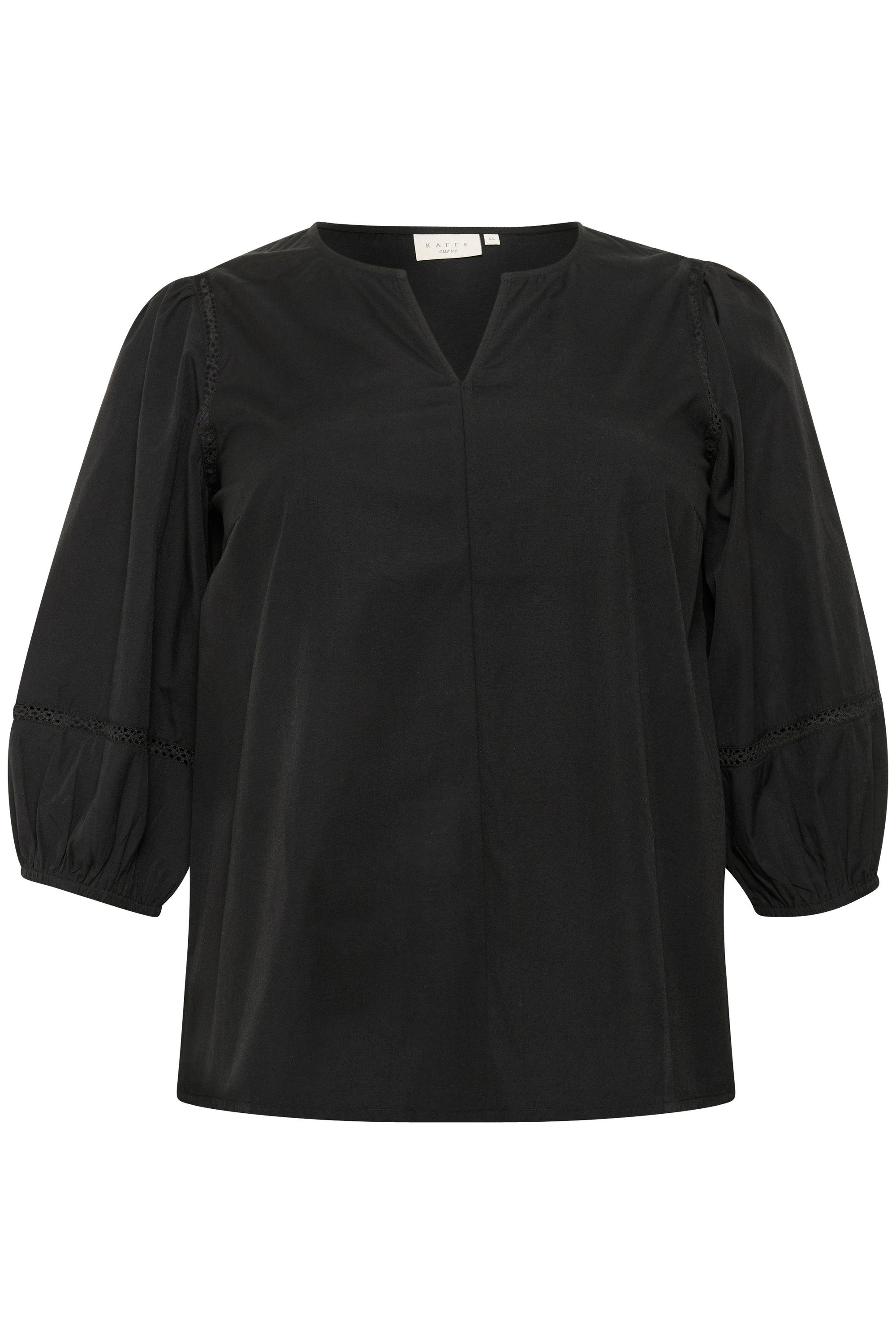 KAFFE Curve Langarmbluse Langarm-Bluse KClilje Große günstig online kaufen