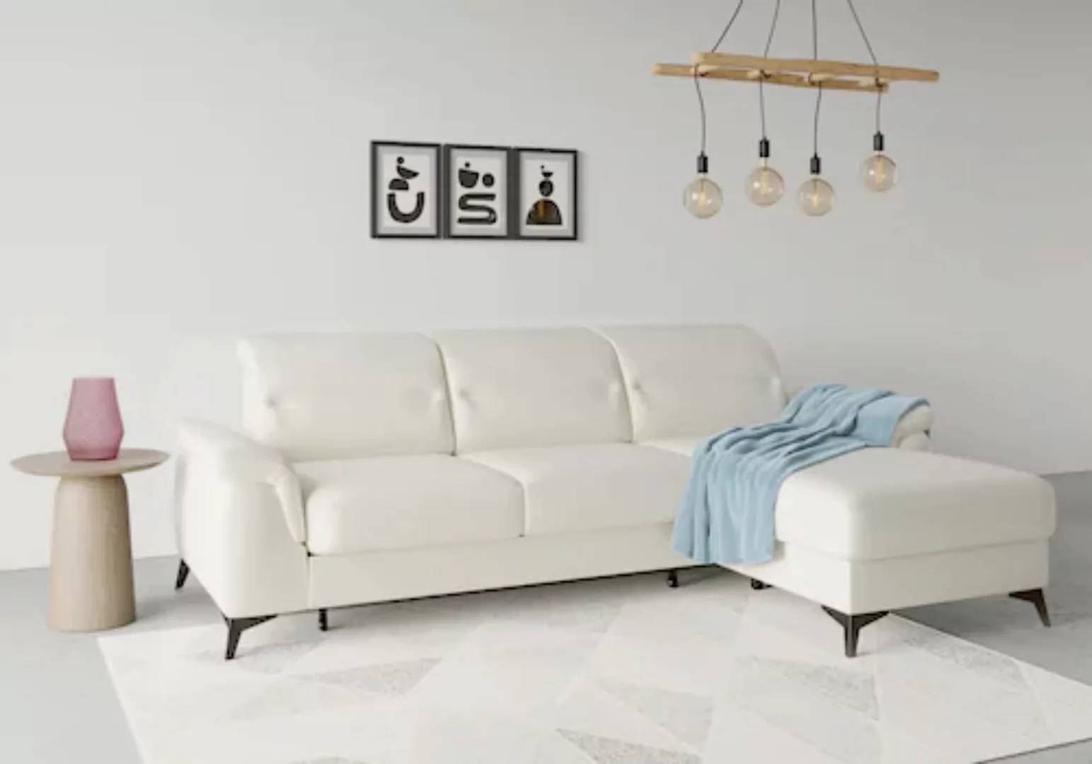 sit&more Ecksofa »Sinatra L-Form«, mit Recamiere, optional mit Kopfteilvers günstig online kaufen