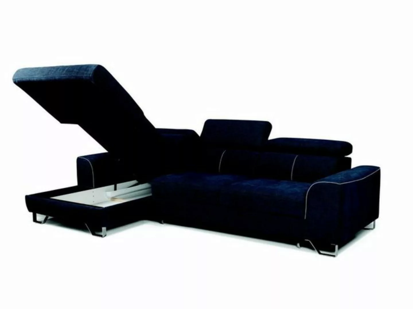 JVmoebel Ecksofa, Stoff Sofa Couch Polster Eck Design Garnitur Blaue Wohnla günstig online kaufen