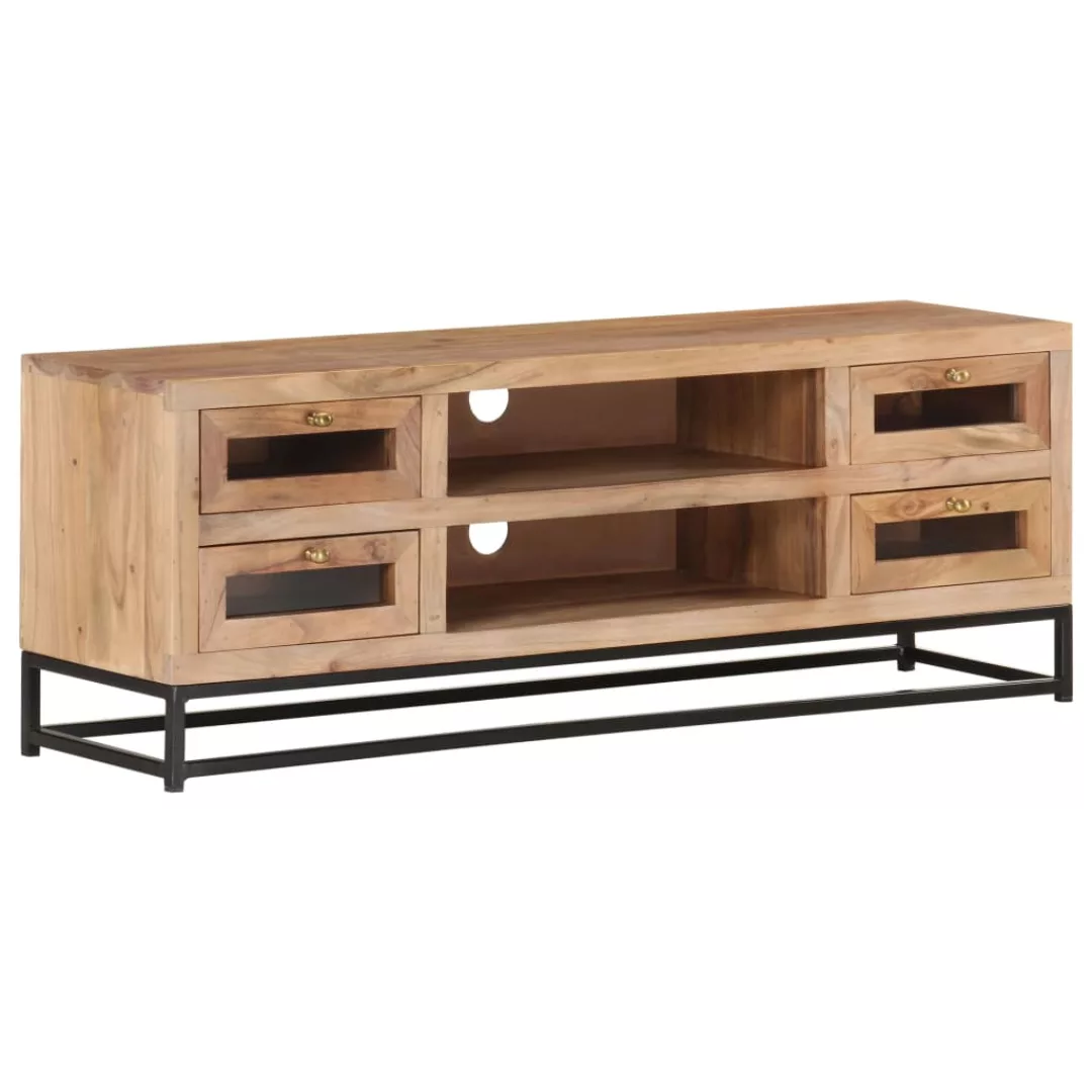 Tv-schrank 110x30x40 Cm Akazie Massivholz günstig online kaufen