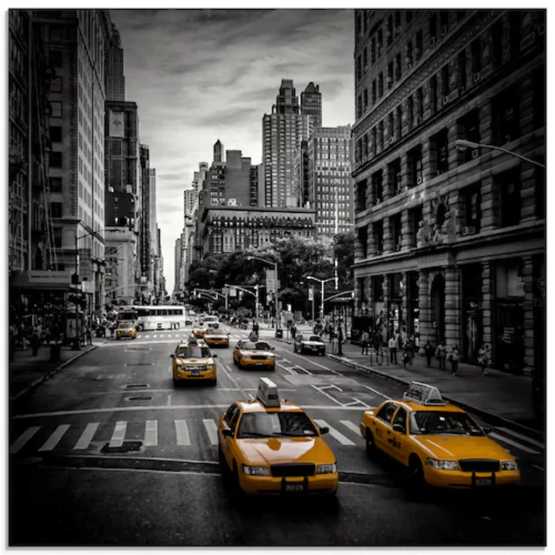 Artland Glasbild "New York City Verkehr 5th Avenue", Amerika, (1 St.), in v günstig online kaufen