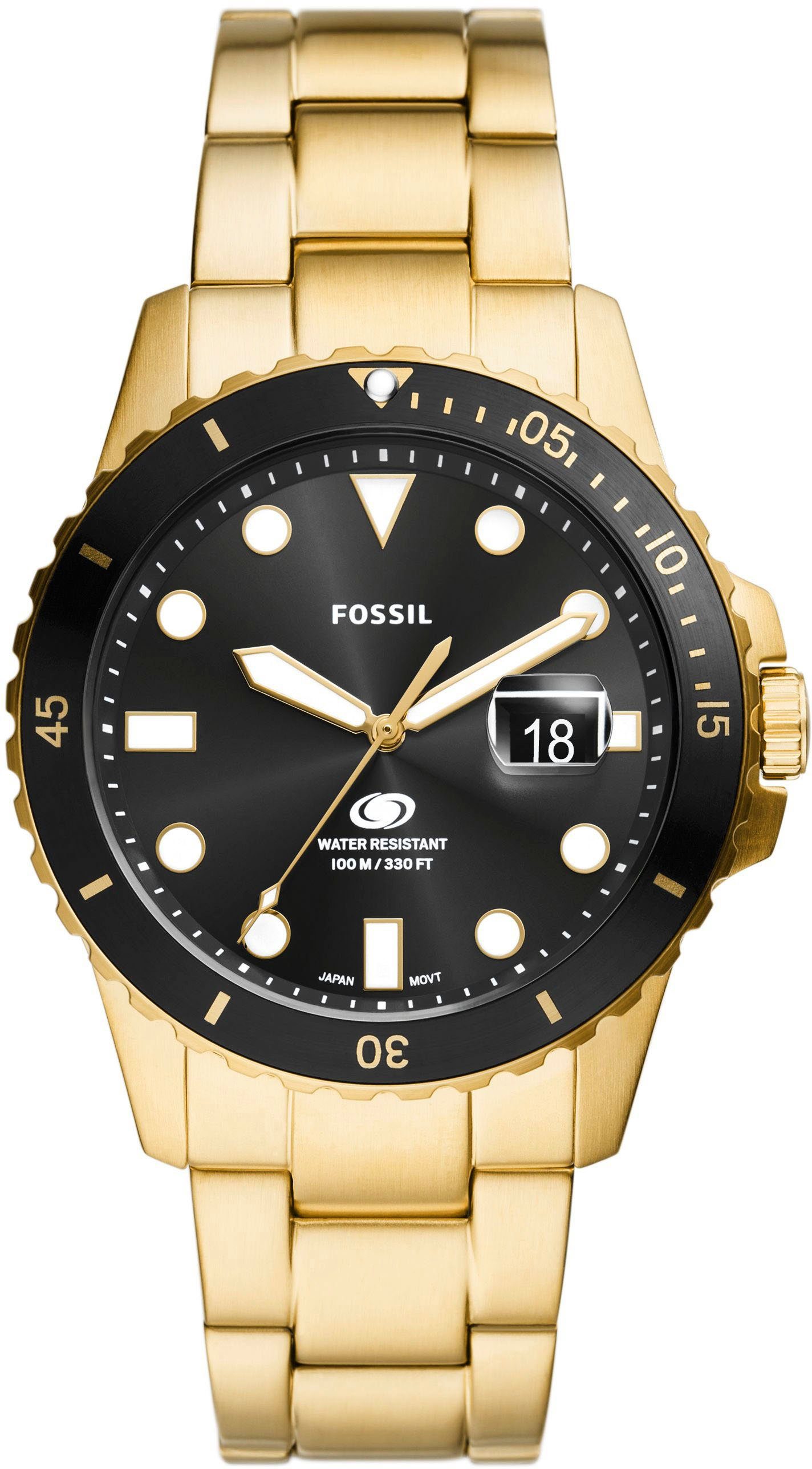 Fossil Quarzuhr FOSSIL BLUE FS6035, Armbanduhr, günstig online kaufen