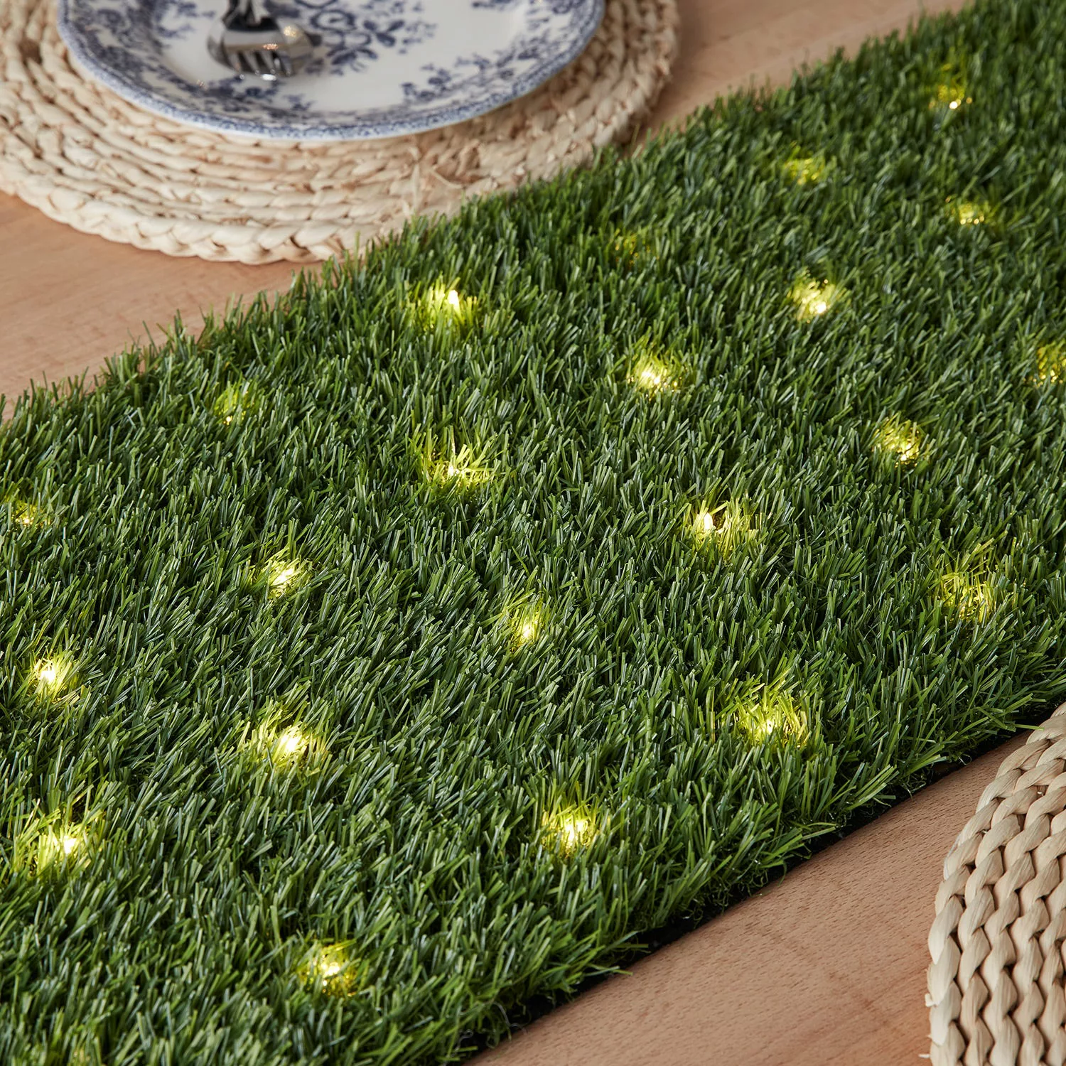 1,2m Tischläufer Gras mit Beleuchtung günstig online kaufen