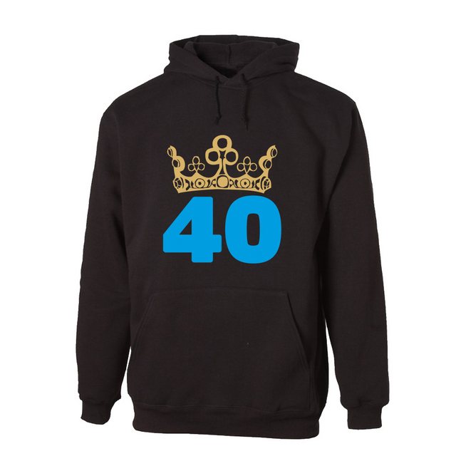 G-graphics Hoodie 40 – mit Krone zum 40ten Geburtstag mit trendigem Frontpr günstig online kaufen