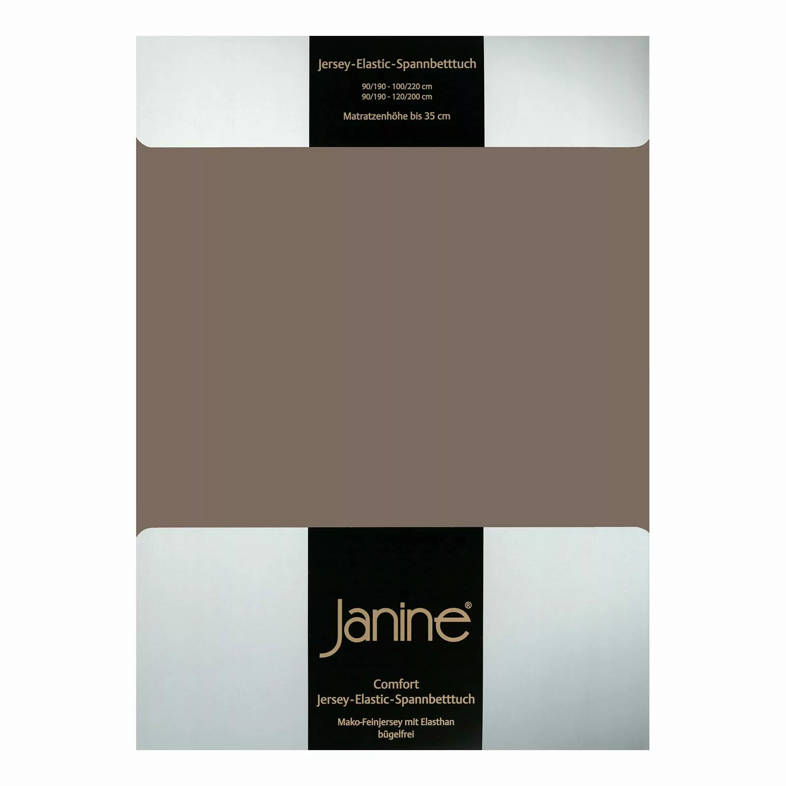 Janine Janine Spannbetttuch Elastic-Jersey 5002 capuccino Größe:  150x200 c günstig online kaufen
