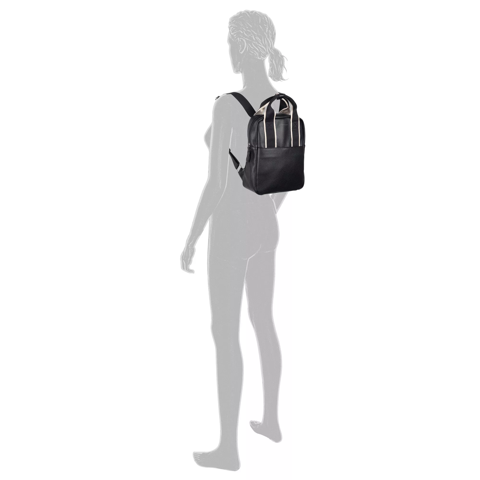 TOM TAILOR Rucksack "Hermia", aus Lederimtat mit zwei farblich passenden Ku günstig online kaufen