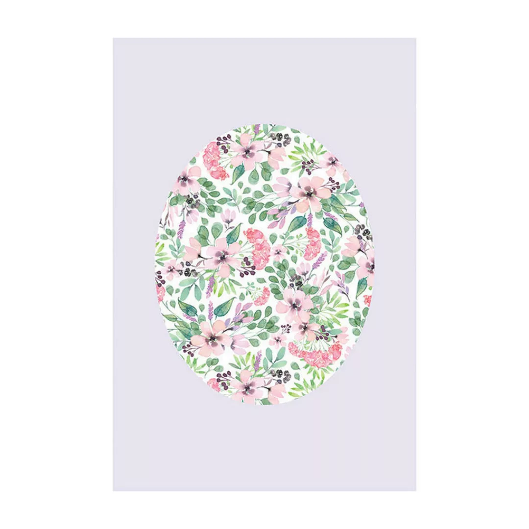 Komar Wandbild Shelly Patterns Lavender Blumen B/L: ca. 50x70 cm günstig online kaufen