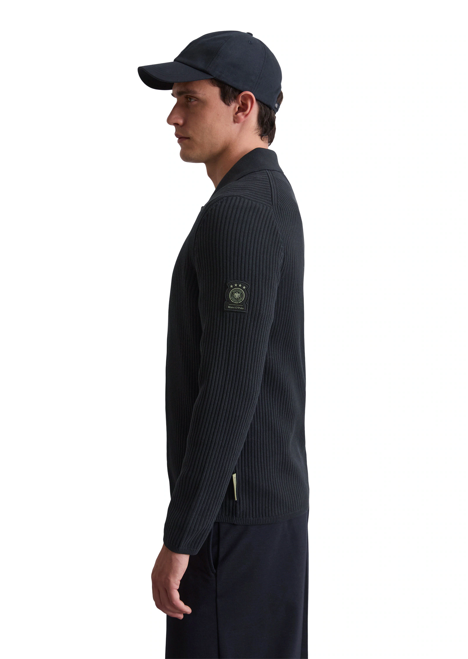 Marc OPolo Strickjacke "DFB Travel Collection", aus reiner Bio-Baumwolle, r günstig online kaufen