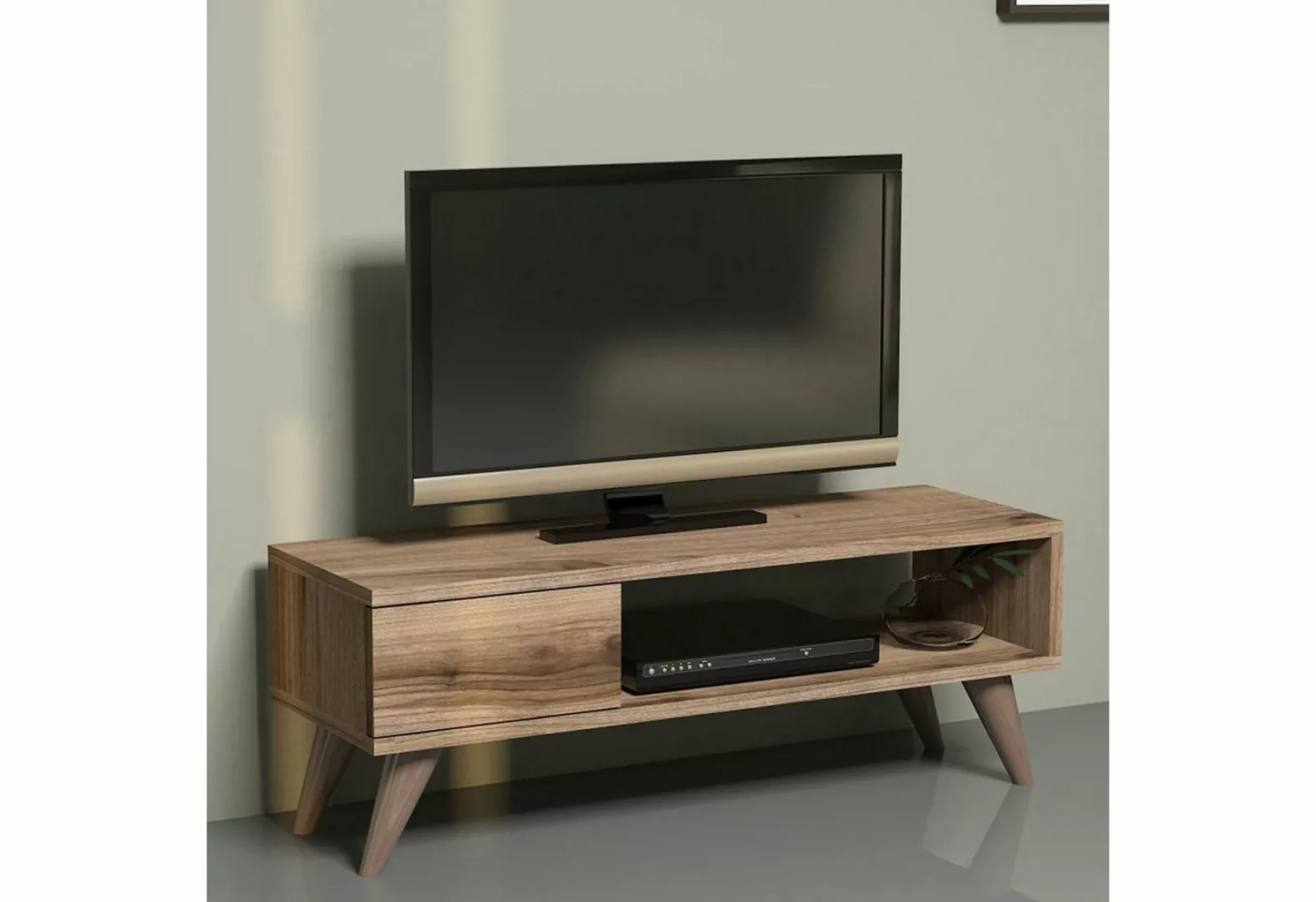 en.casa TV-Schrank »Aarup« TV Board 33 x 90 x 30 cm Fernsehtisch Lowboard E günstig online kaufen