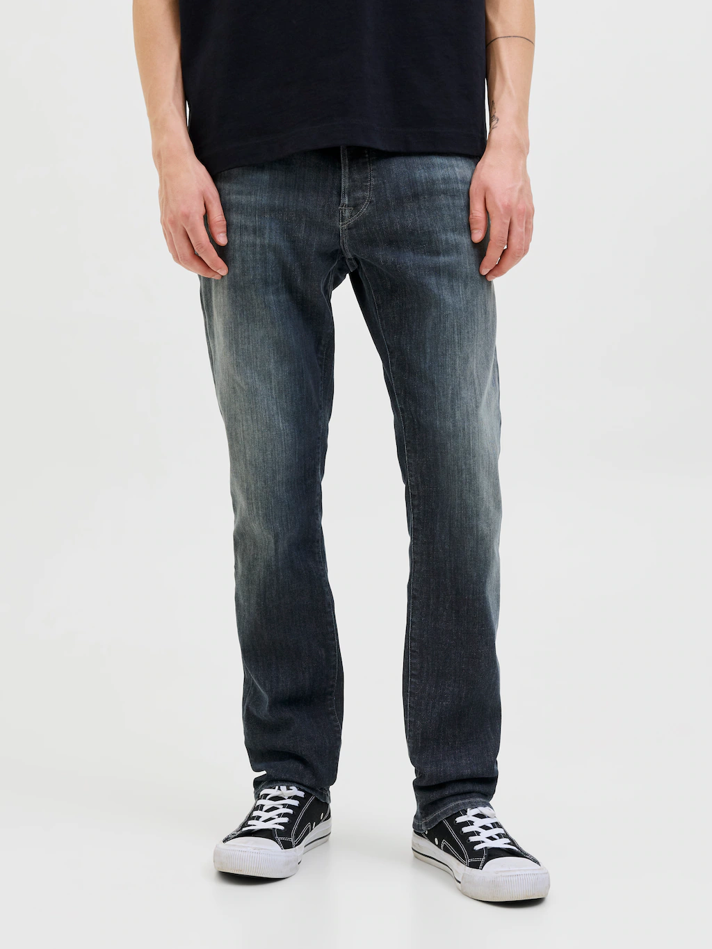 Jack & Jones Slim-fit-Jeans "JJIGLENN – Jeans mit Stretch, niedriger Leibhö günstig online kaufen