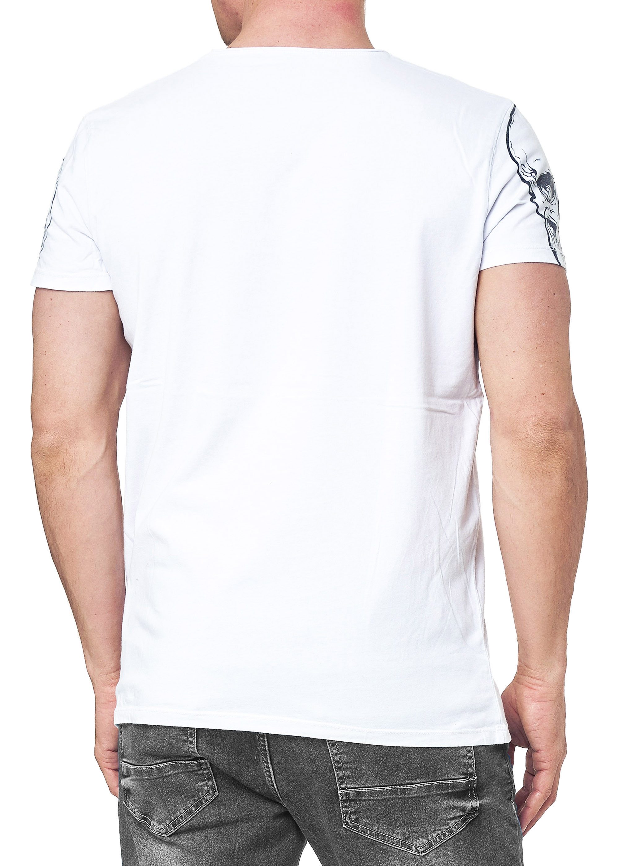 R-NEAL T-Shirt T-Shirt Washed Streetwear Printed günstig online kaufen