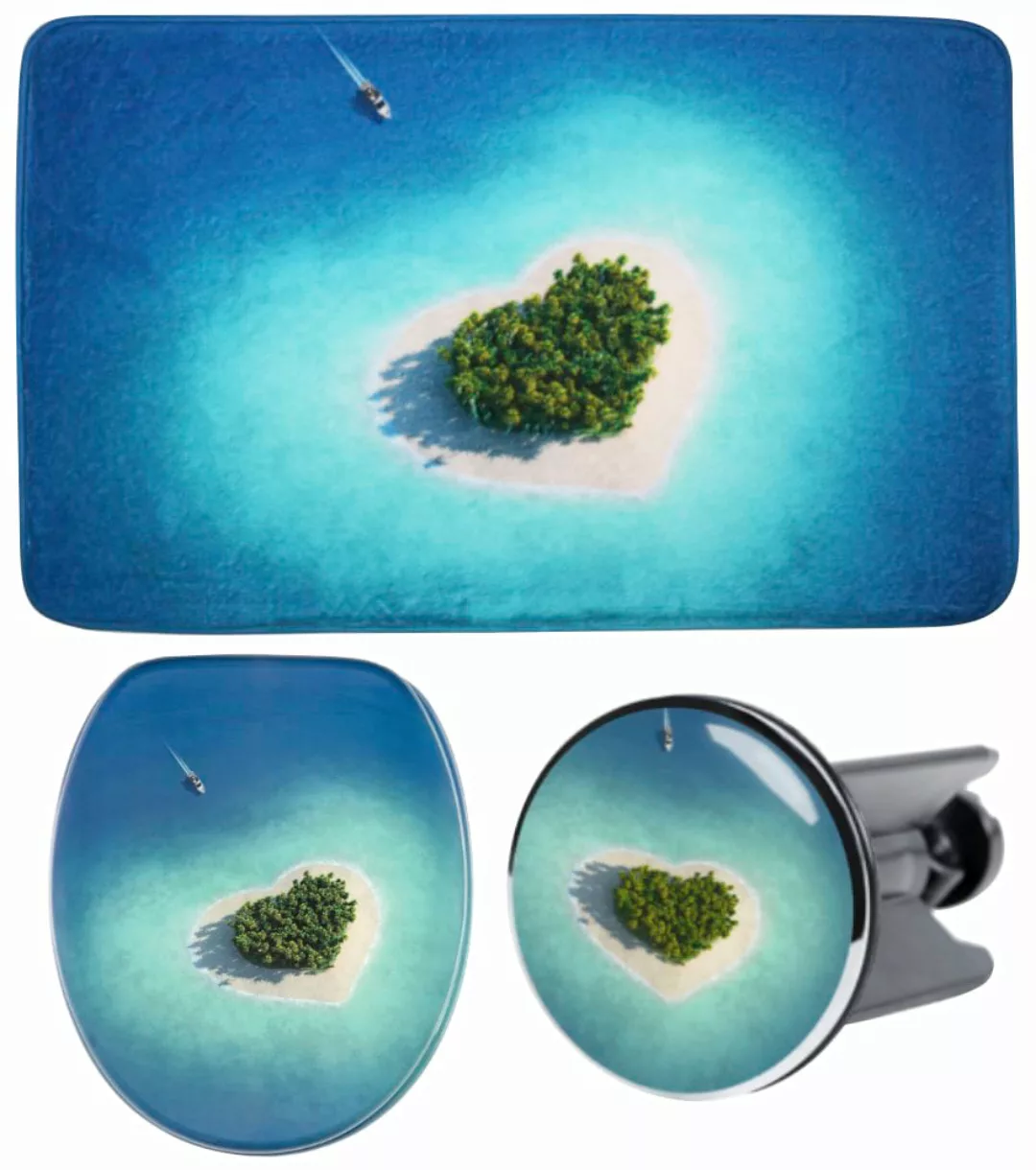 Sanilo Badaccessoire-Set "Dream Island", (Komplett-Set, 3 tlg.), bestehend günstig online kaufen