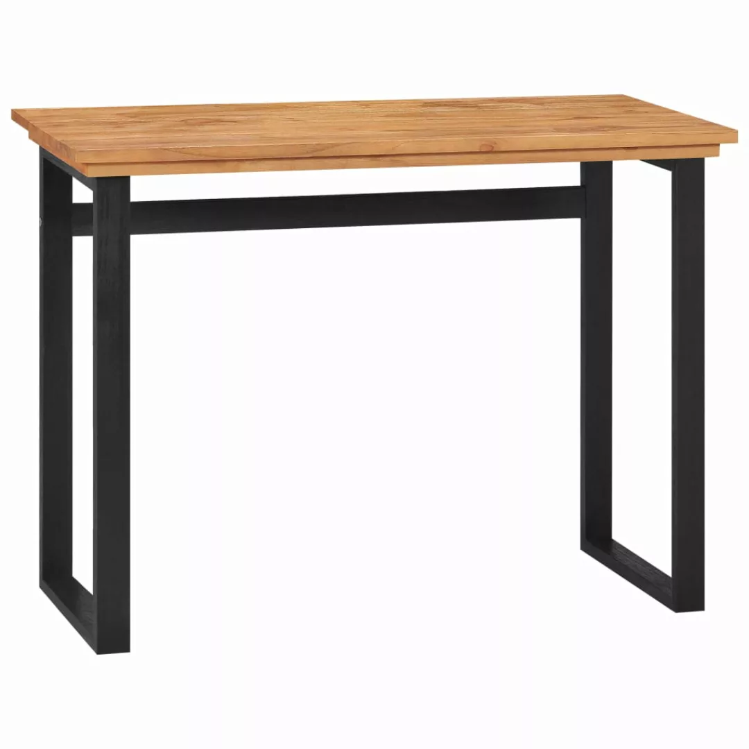 Schreibtisch 100x45x75 Cm Massivholz Teak günstig online kaufen