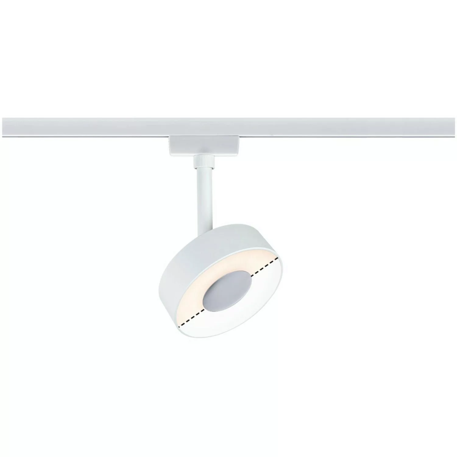 Paulmann Urail LED Schienenspot Circle 210lm 5W White Switch 230V Weiß günstig online kaufen