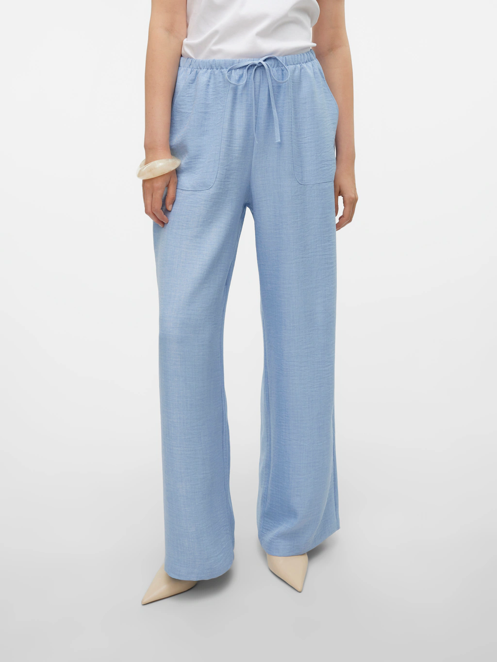 Vero Moda Schlupfhose "VMMELANEY HW LOOSE PANT WVN GA NOOS", Sommerhose günstig online kaufen