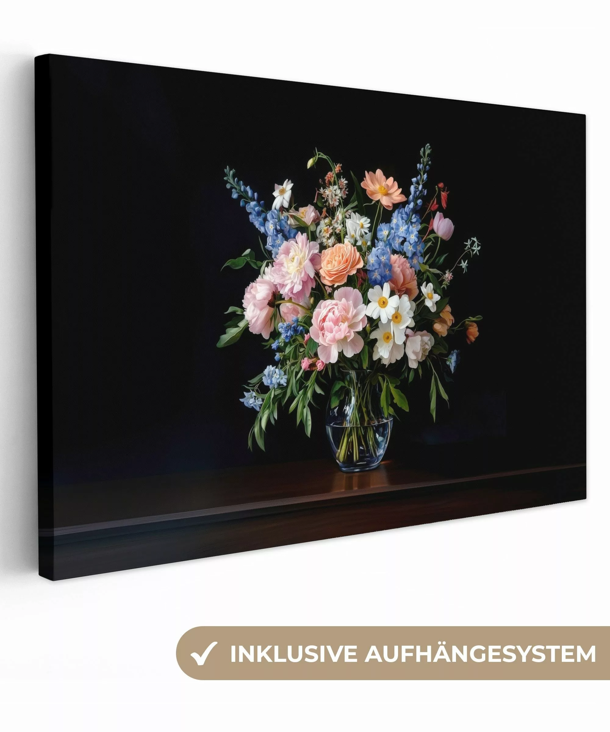 OneMillionCanvasses® Leinwandbild Pastell - Blumen - günstig online kaufen