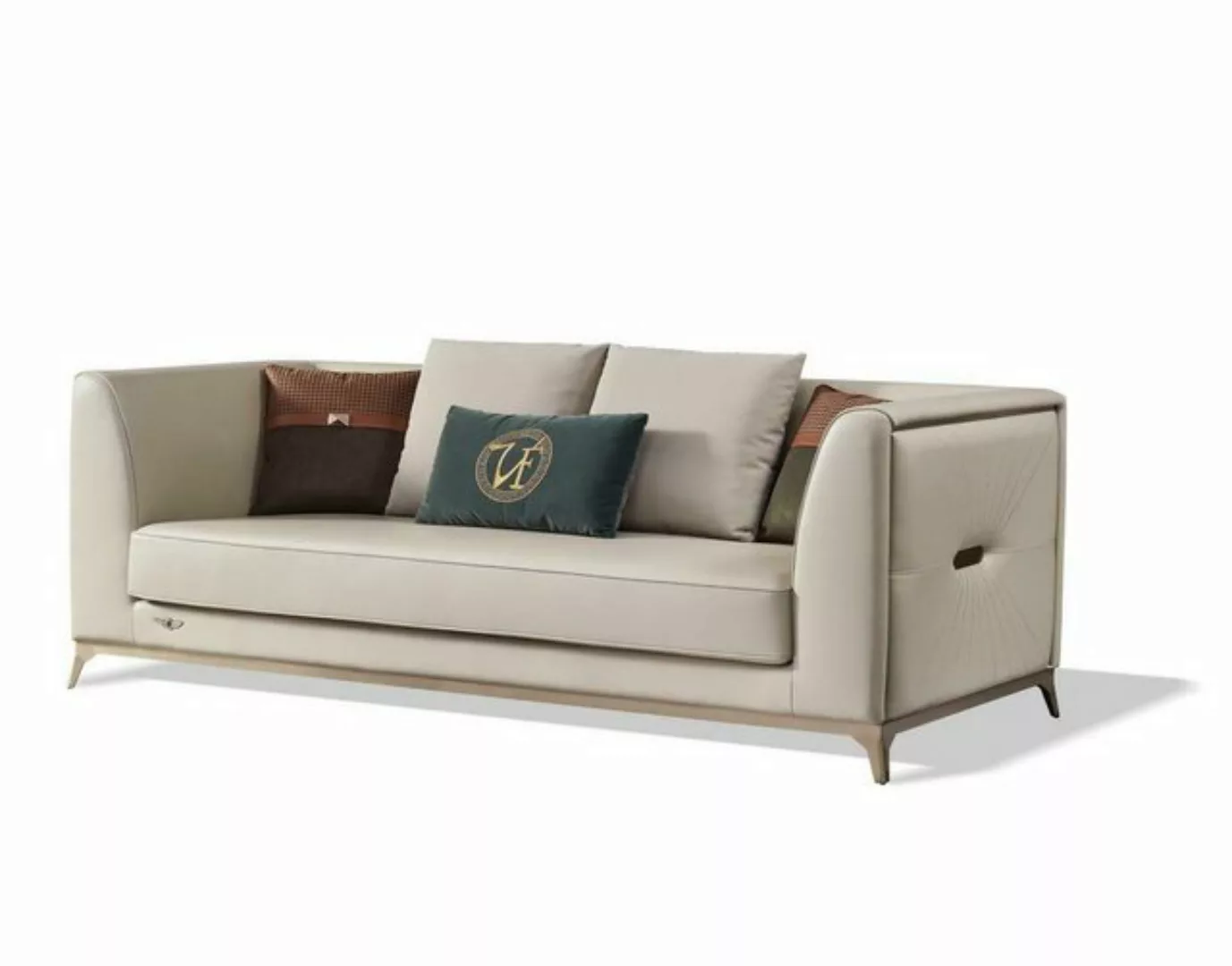 JVmoebel Sofa, Luxus 2 Sitzer Couch Polster Sofa Textilleder Couch günstig online kaufen