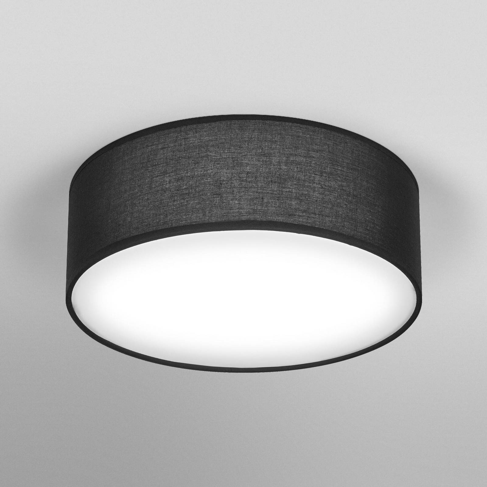 OSRAM Deckenleuchte ORBIS PARIS, schwarz, Ø 30 cm Textil E27 günstig online kaufen