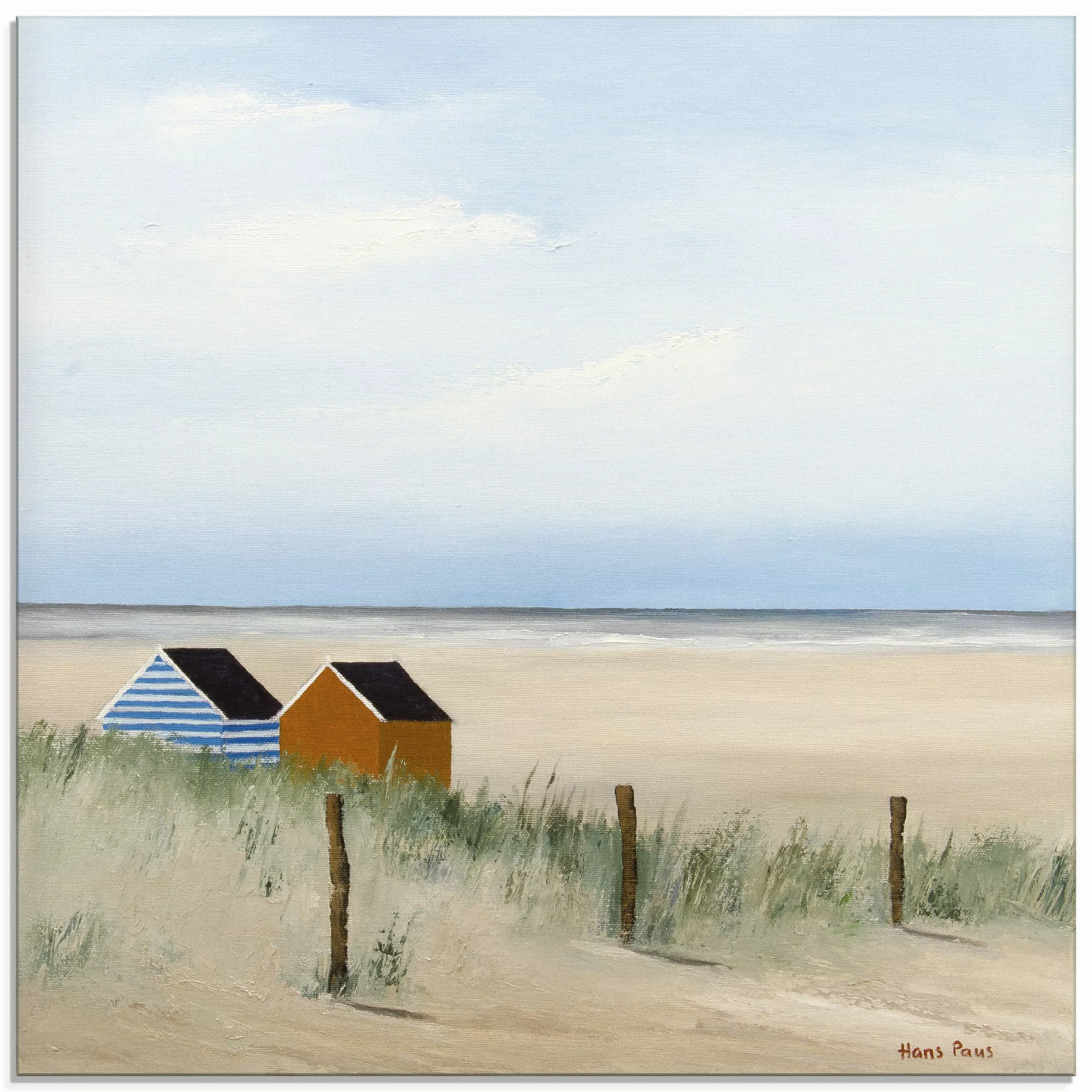 Artland Glasbild "Sonniger Morgen V", Strand, (1 St.) günstig online kaufen