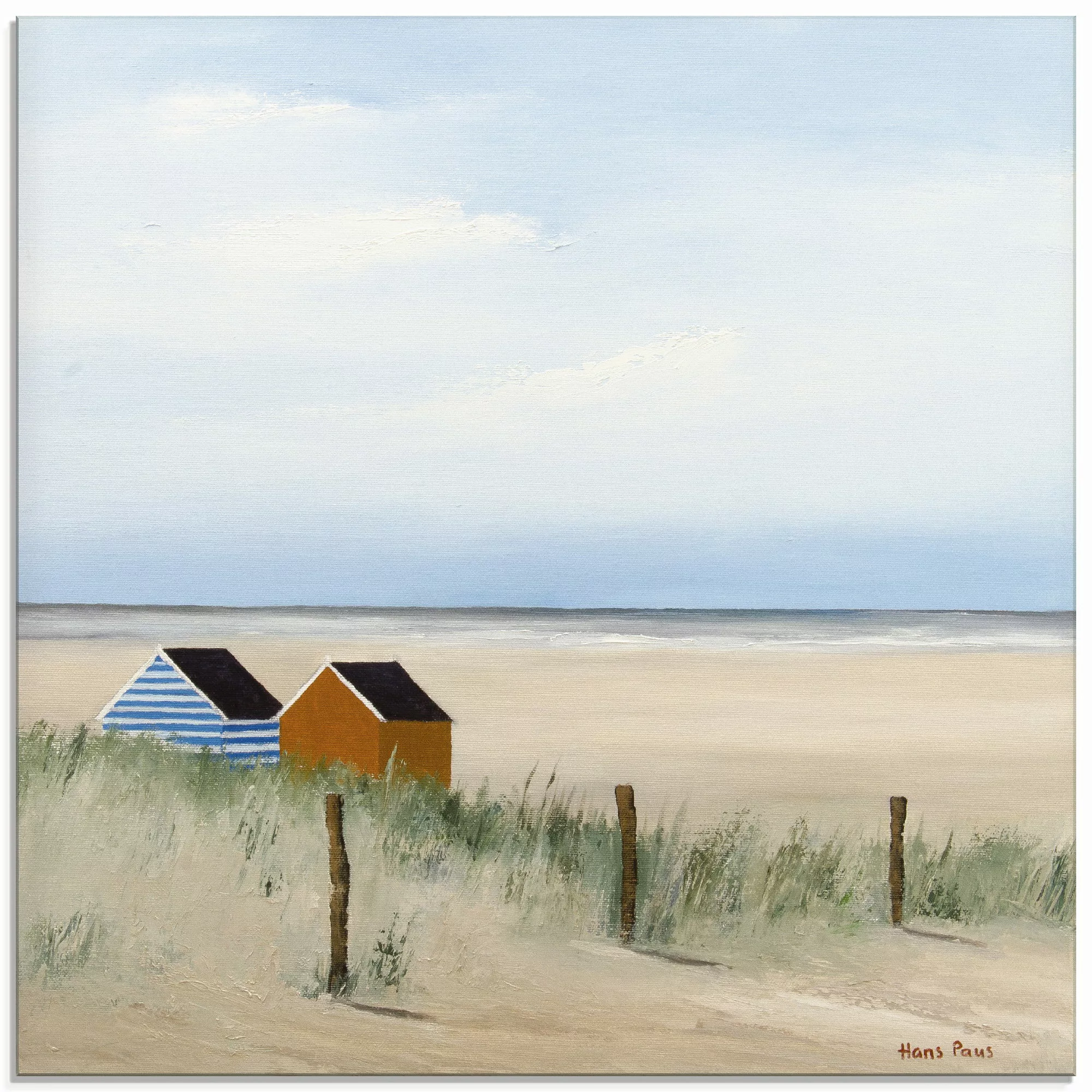 Artland Glasbild »Sonniger Morgen V«, Strand, (1 St.), in verschiedenen Grö günstig online kaufen