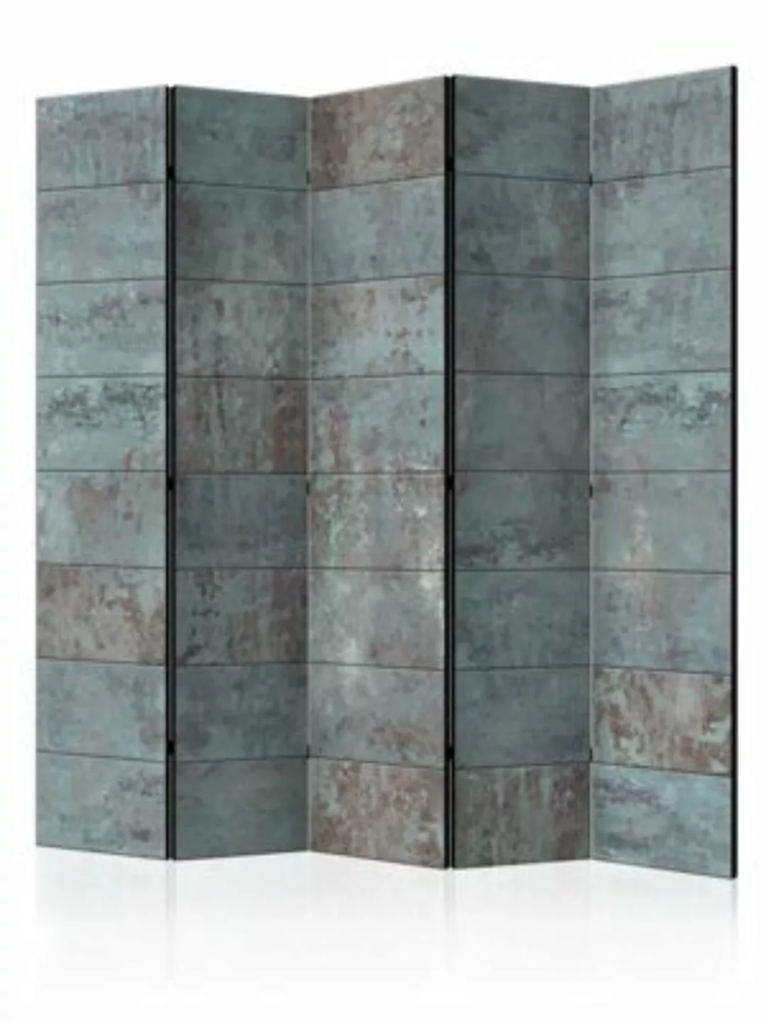 artgeist Paravent Turquoise Concrete II [Room Dividers] grau/türkis Gr. 225 günstig online kaufen