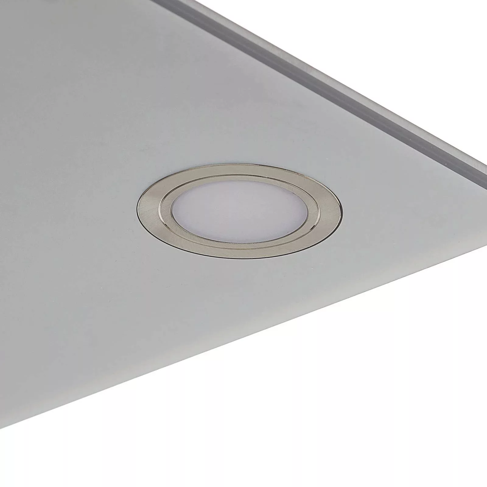 Quadratische LED-Hängeleuchte Pano, metallic günstig online kaufen