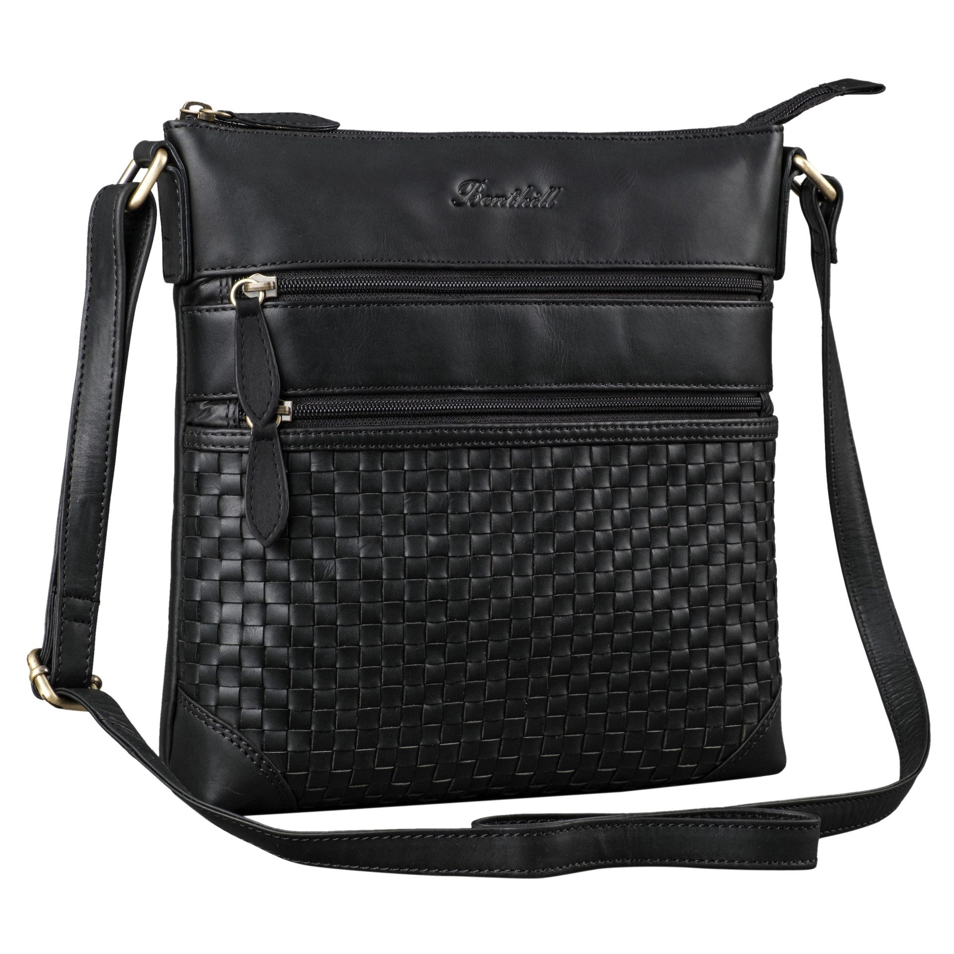 Benthill Umhängetasche Damen Echt Leder Schultertasche günstig online kaufen