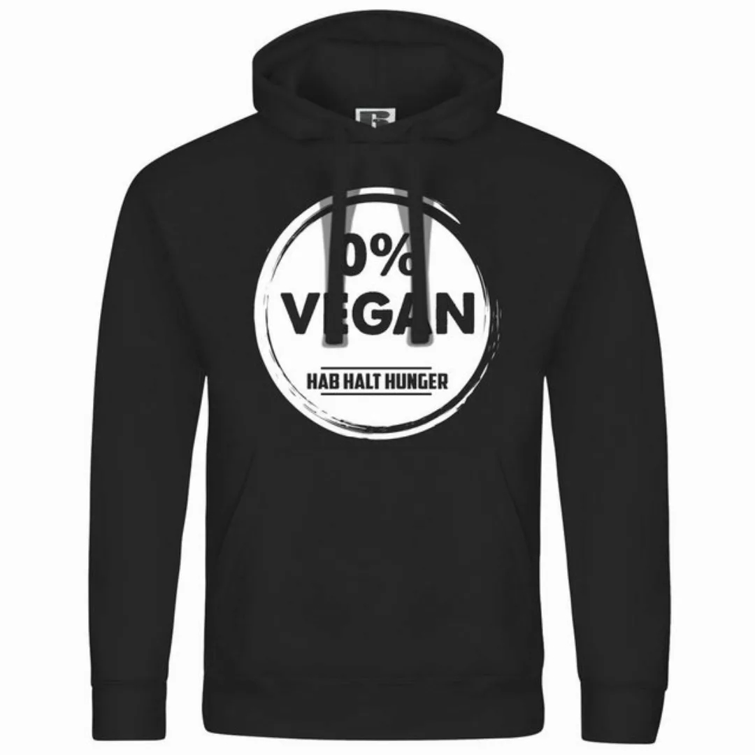 deinshirt Kapuzenpullover Herren Kapuzenpullover Null Prozent VEGAN Mit Pri günstig online kaufen