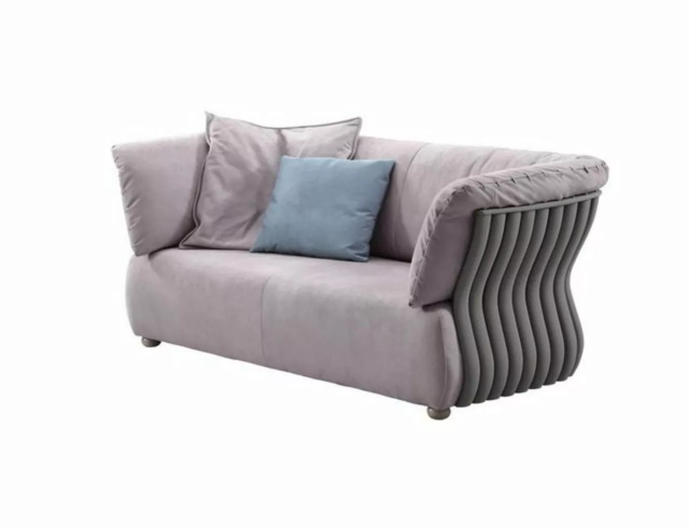 Xlmoebel Sofa Zweisitzer Designer-Sofa mit Stoffbezug - Neue Polstercouch, günstig online kaufen