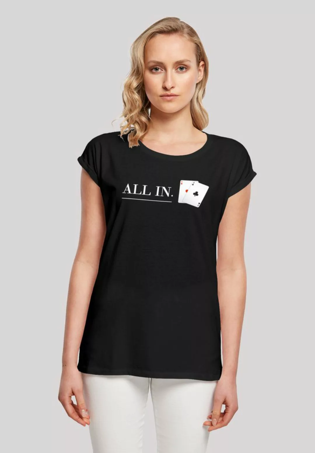 F4NT4STIC T-Shirt "Poker All In Karten", Print günstig online kaufen