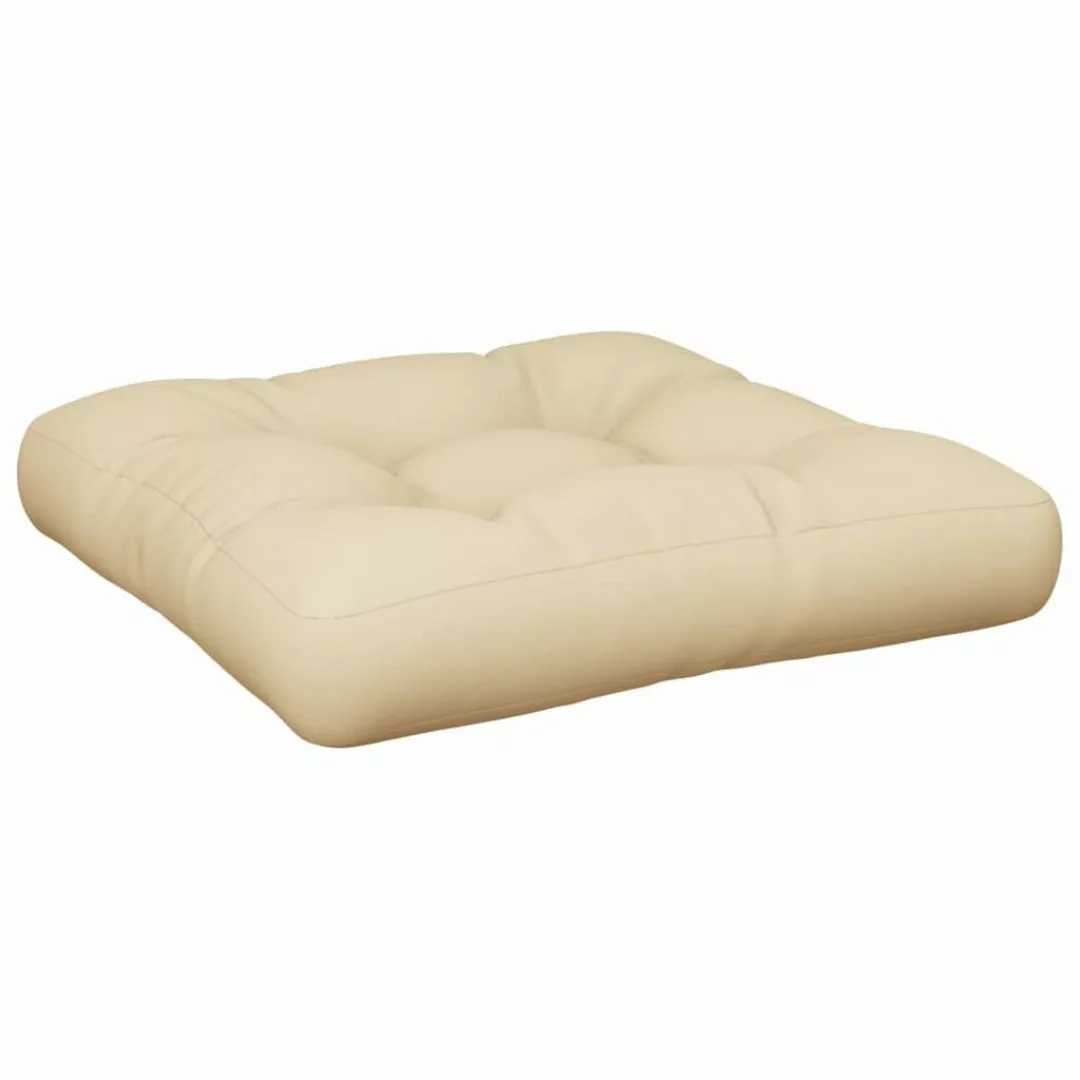 vidaXL Sitzauflage Palettenkissen Beige 58x58x10 cm günstig online kaufen