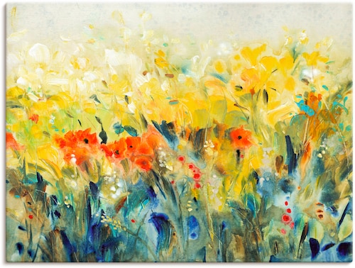Artland Leinwandbild "Schwingende Blumen II", Blumenwiese, (1 St.), auf Kei günstig online kaufen