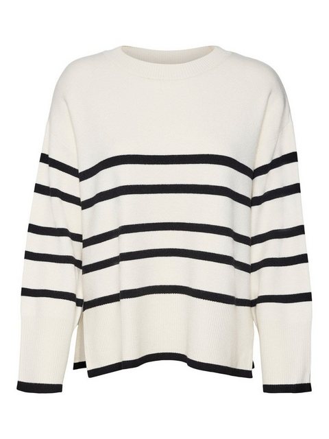 Vero Moda Rundhalspullover VMSABA LS O-NECK STRIPE PULLOVER GA NOOS mit Str günstig online kaufen