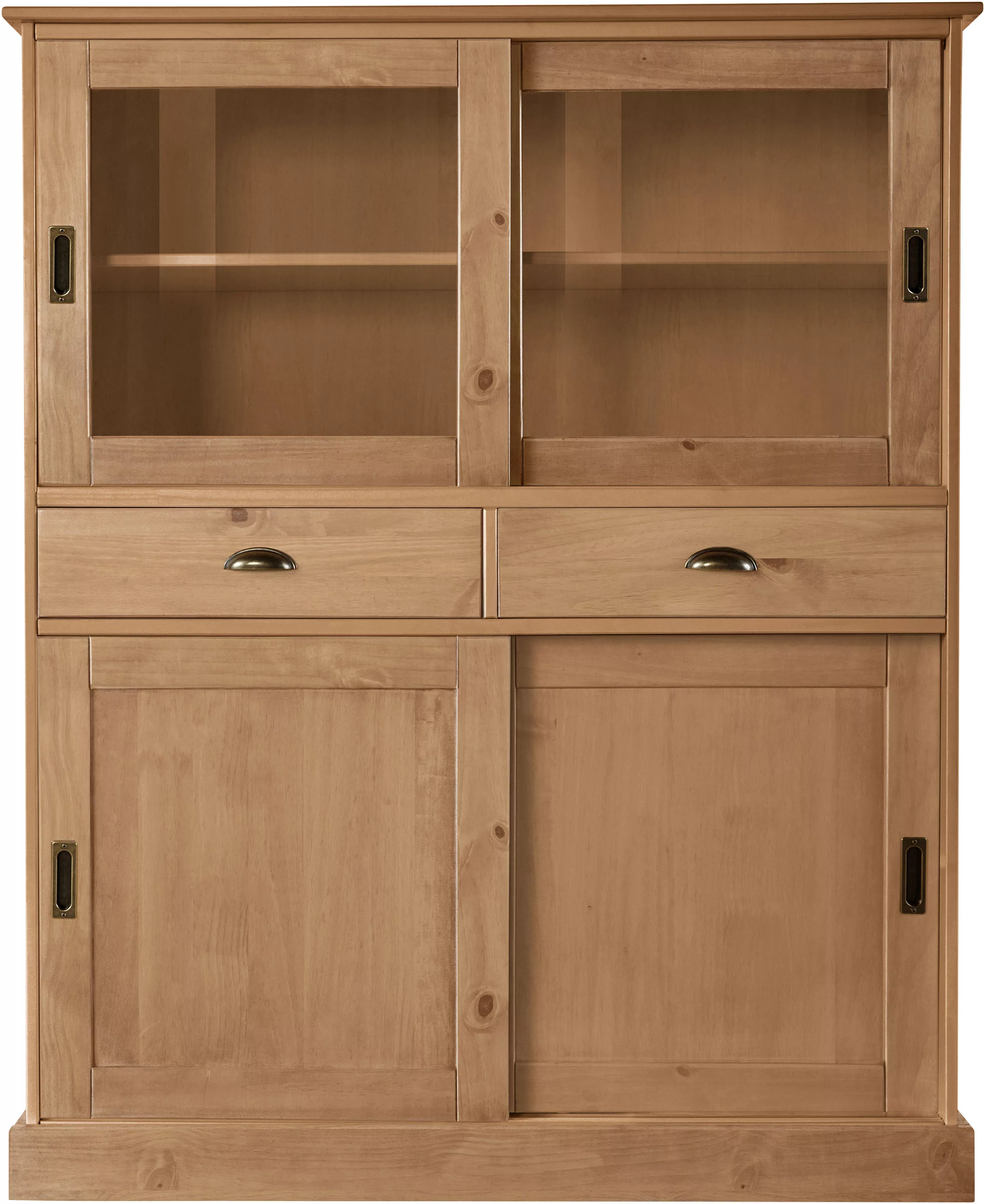 Home affaire Highboard "Schröder", mit 2 Glas- u. 2 Holztüren, 2 Schubkaste günstig online kaufen