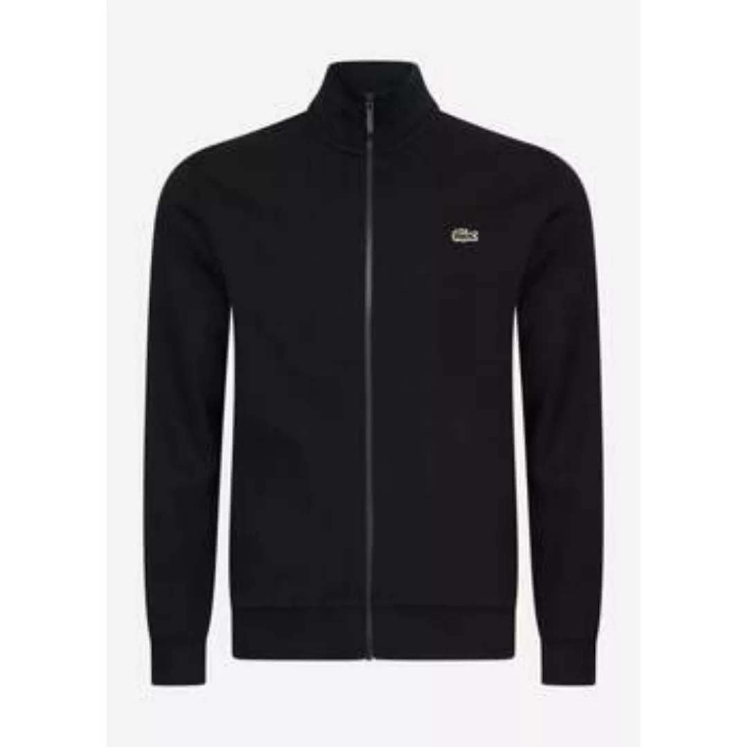 Lacoste  Strickjacken Brushed fleece zip through sweater - black günstig online kaufen