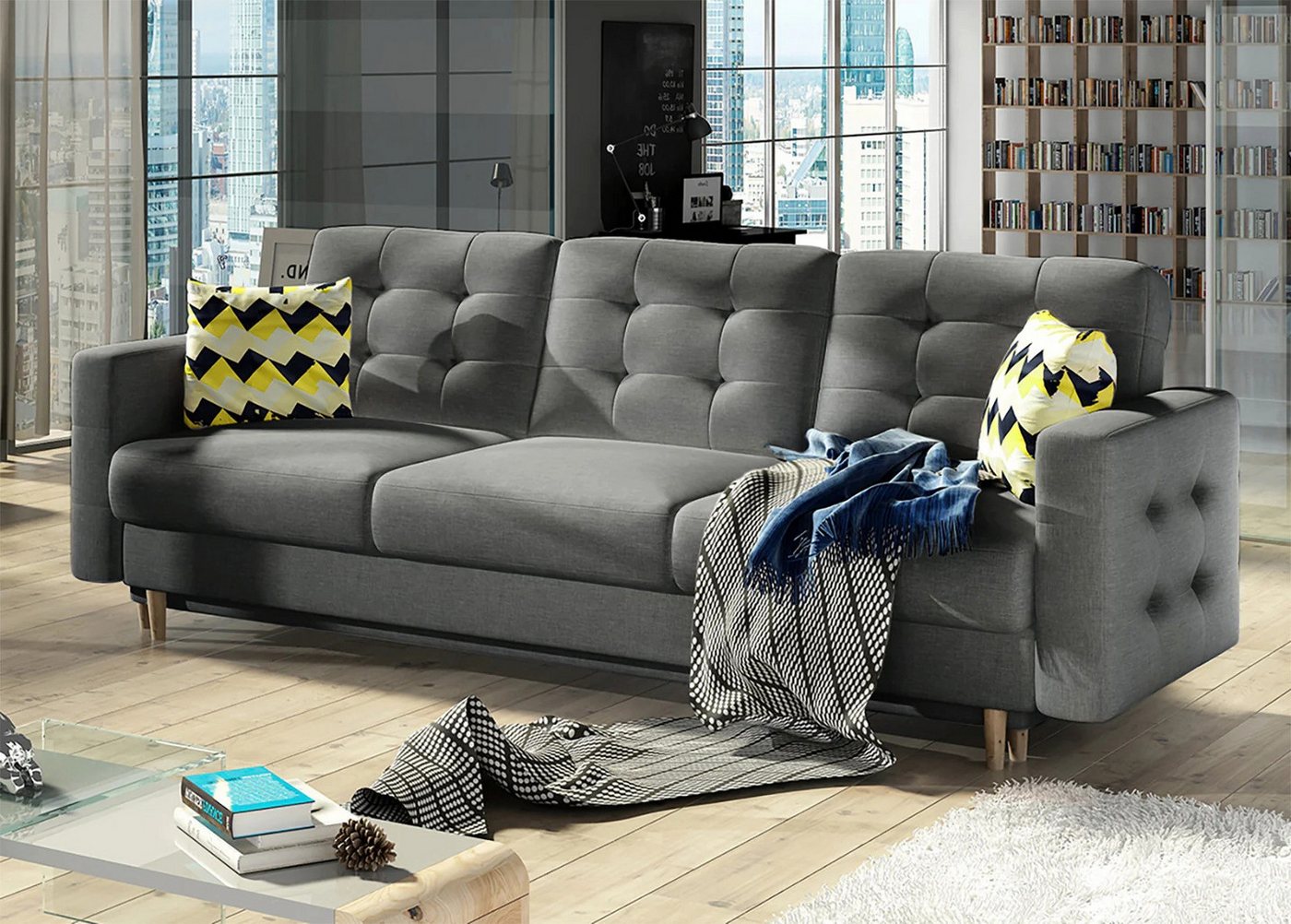 DB-Möbel Sofa "Askard" Dreisitzer-Sofa Modern, Retro oder Skandinavisch. günstig online kaufen