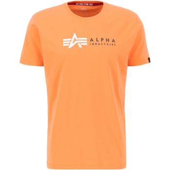 Alpha Industries  T-Shirts & Poloshirts Alpha Label T-Shirt PP - tangerine günstig online kaufen
