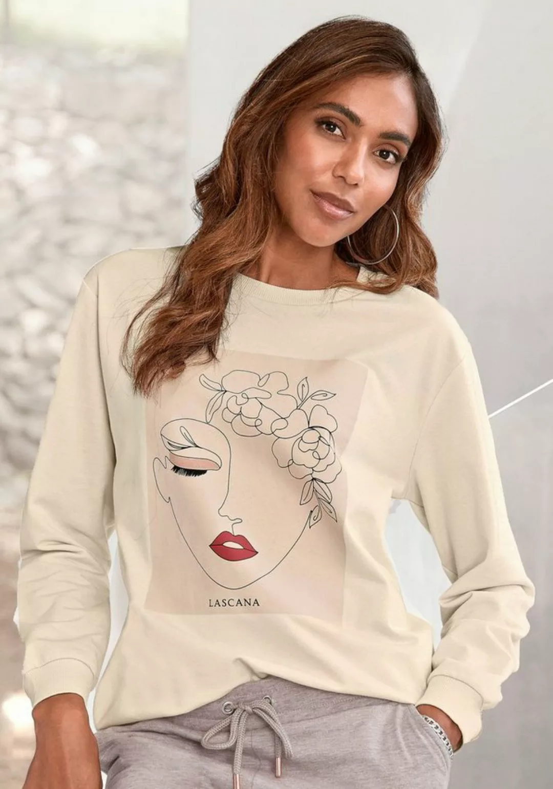 LASCANA Sweatshirt Loungeanzug günstig online kaufen