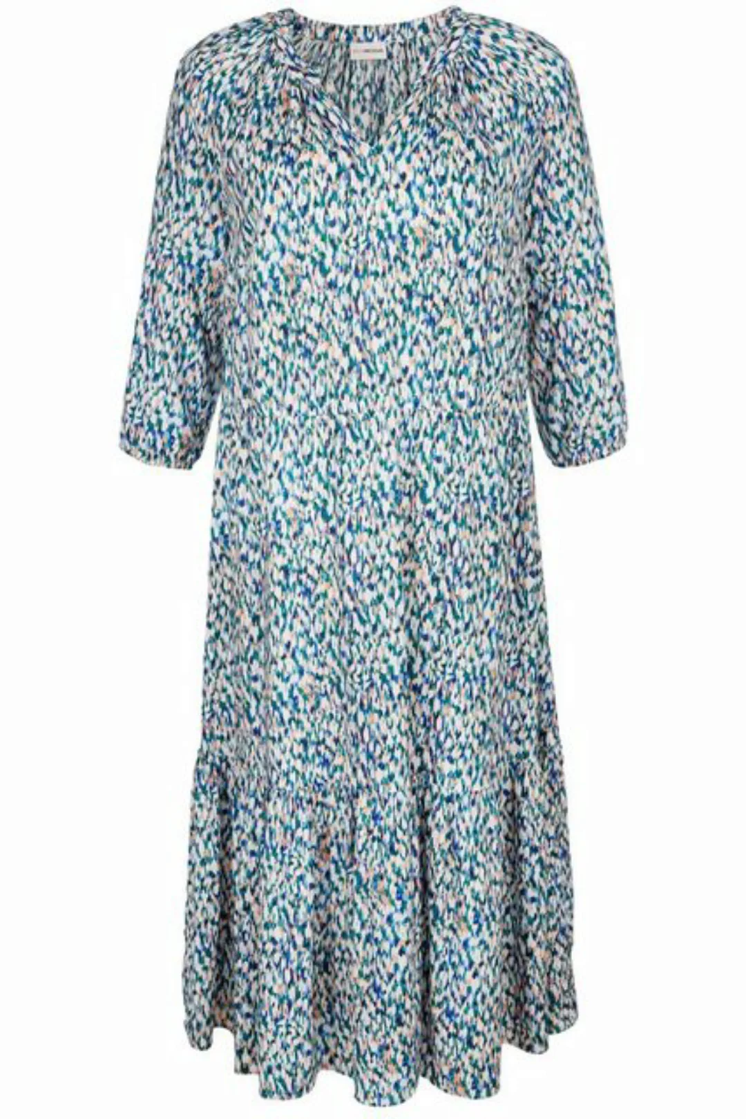 MIAMODA Sommerkleid Kleid Allovermuster Saumvolant günstig online kaufen