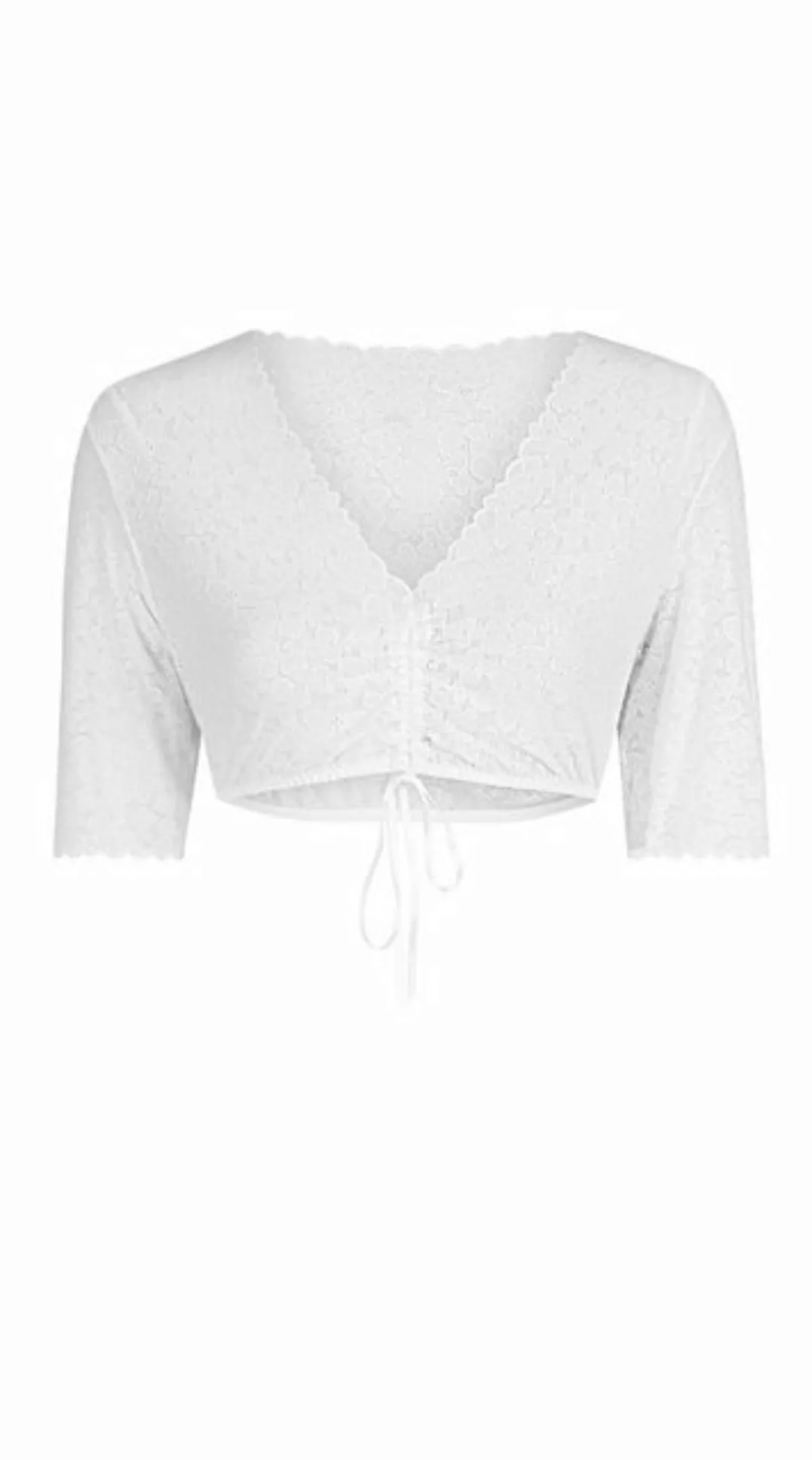 Nina Von C. Dirndlbluse Dirndl-Bluse, halbarm weiß günstig online kaufen