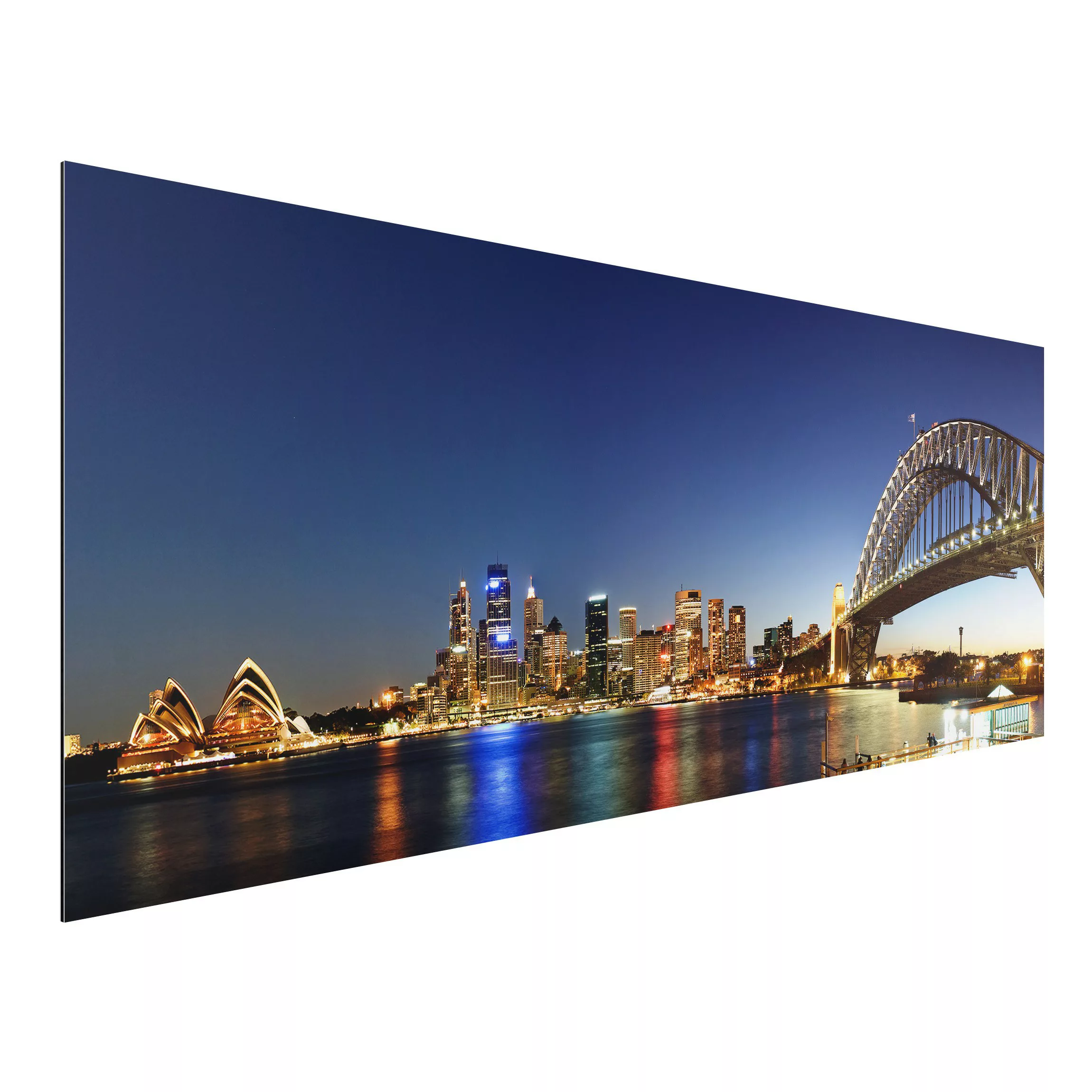Alu-Dibond Bild Architekur & Skyline - Panorama Sydney at Night günstig online kaufen