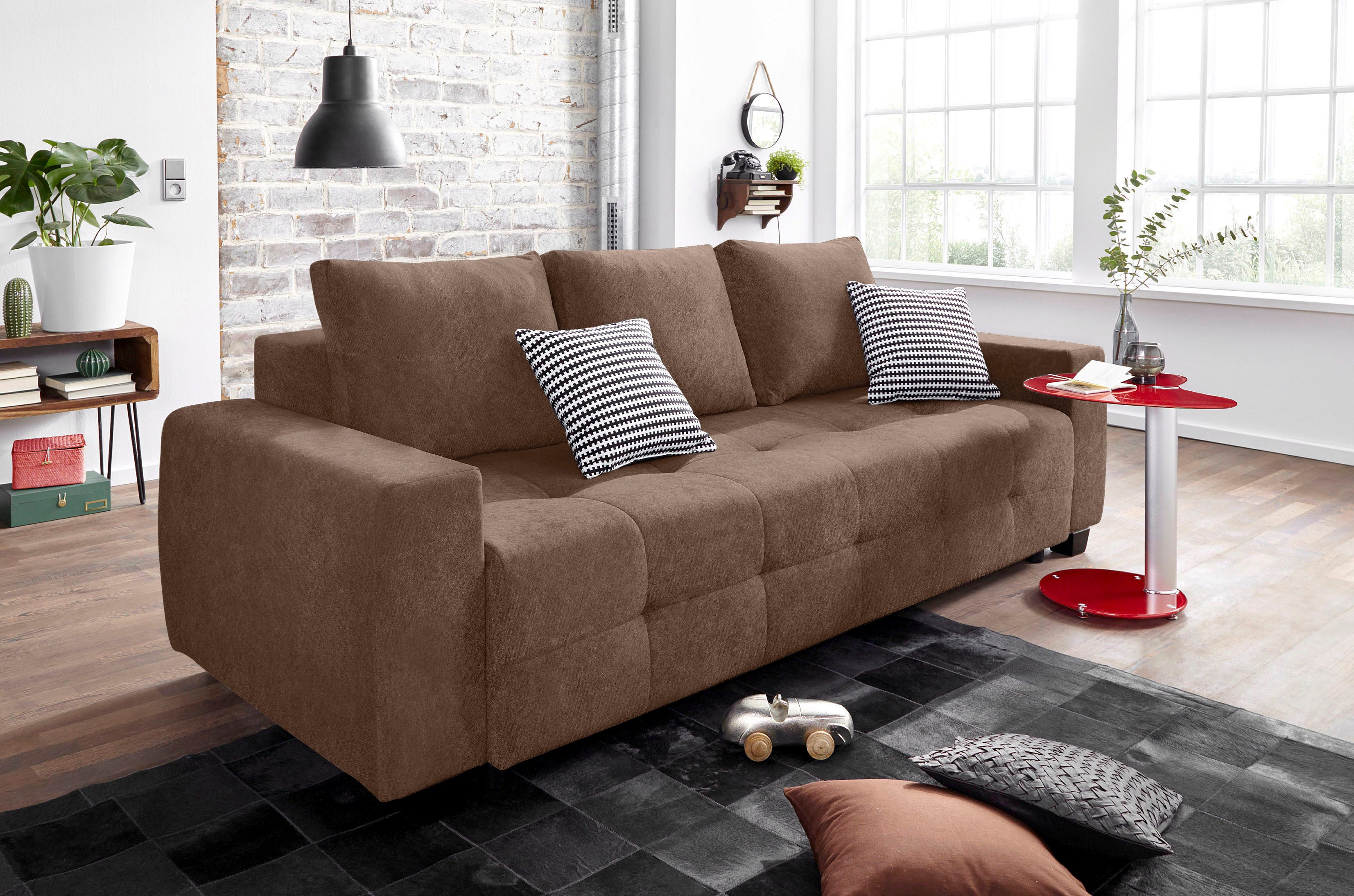 COLLECTION AB Schlafsofa "Bella", mit Bettfunktion und Bettkasten, inkl. lo günstig online kaufen