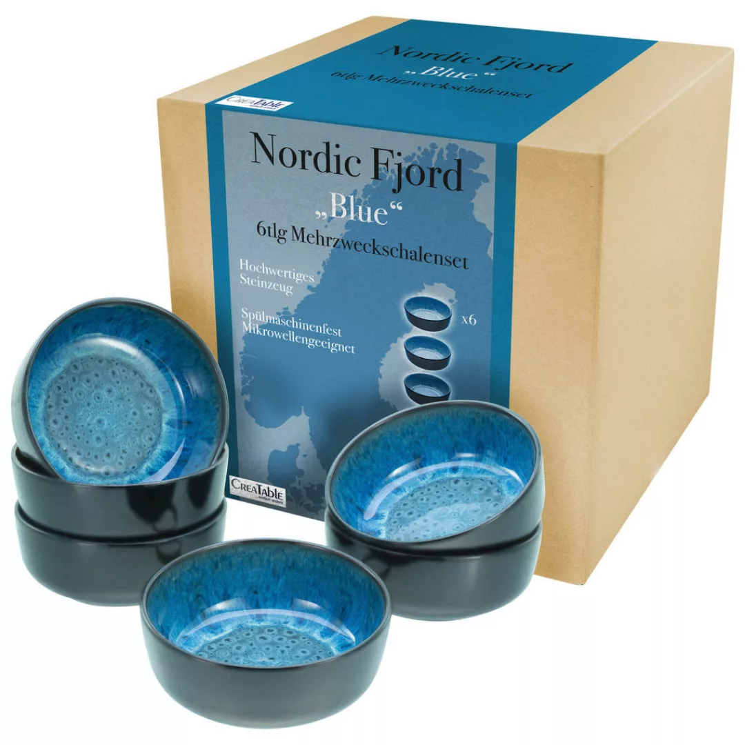 CreaTable Müslischale »Nordic Fjord«, 6 tlg., aus Steinzeug günstig online kaufen